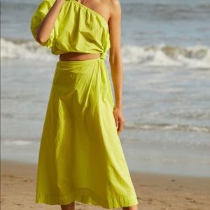 Anthropologie Stateside One-Shoulder twist maxi dress